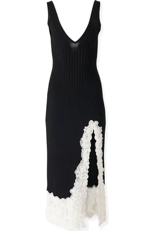 Carolina Herrera Lace-trim midi dress