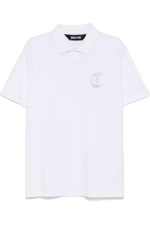 Roberto Cavalli Logo-embroidered polo shirt