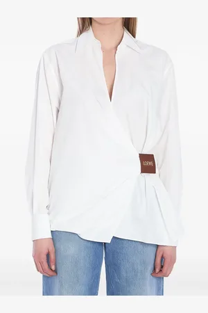 Loewe Poplin draped shirt