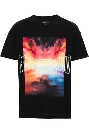 Purple Brand Logo-print cotton T-shirt