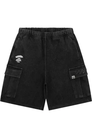 A Bathing Ape Logo-patch shorts