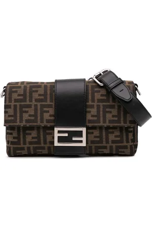 Fendi 2010-2024 Zucca Canvas Convertible Baguette crossbody bag