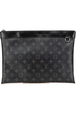 LOUIS VUITTON 2018 Monogram Eclipse Discovery Pochette GM clutch bag