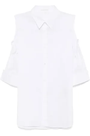 YOHJI YAMAMOTO Asymmetrical-shoulder shirt