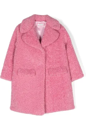 MONNALISA Teddy single-breasted coat