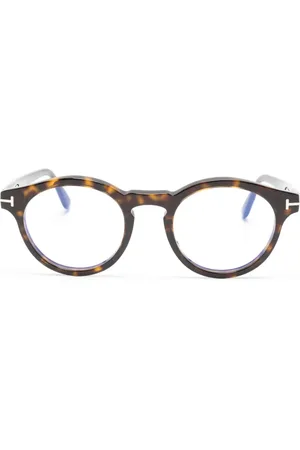 Tom Ford Tortoiseshell pantos-frame glasses