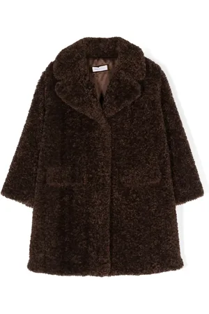 MONNALISA Teddy single-breasted coat