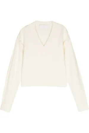 GENNY Tubular-stitching wool sweater