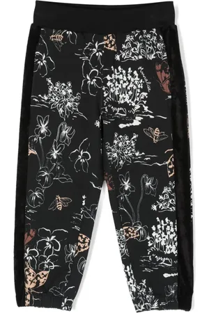 MONNALISA Botanical-print stretch-cotton leggings