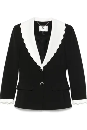 NISSA Contrasting-trim blazer