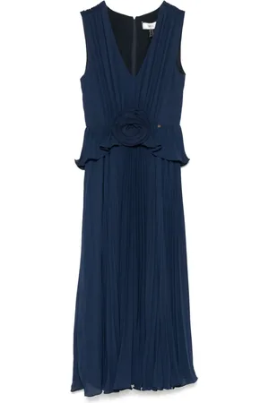 NISSA Plissé midi dress