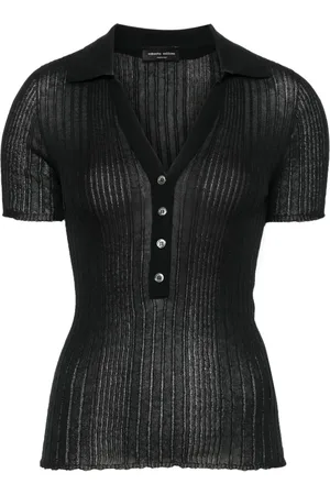 Roberto Collina Ribbed polo top