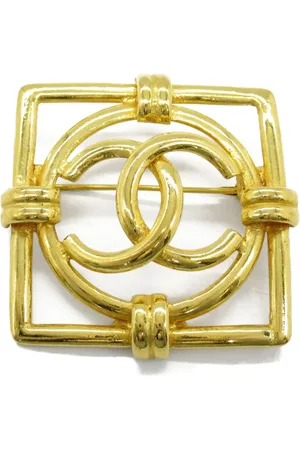 CHANEL 1986-1988 Interlocking CC brooch