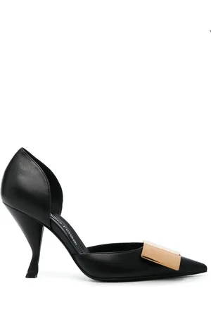 Sergio Rossi Miroir logo-plaque pumps