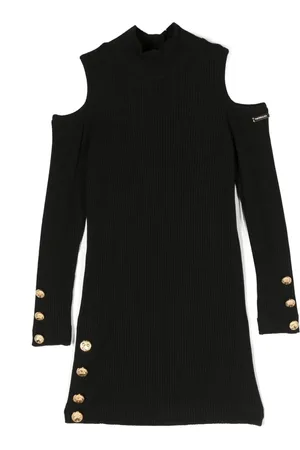 MONNALISA Long-sleeve ribbed minidress