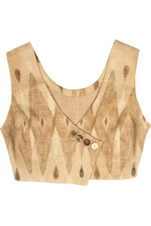 YANGKEHAN Floral-print vest