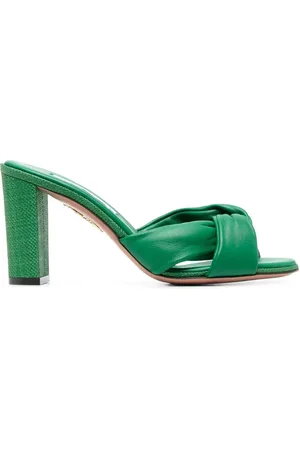 Aquazzura Olie 85mm leather mules