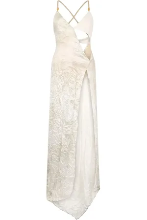 Roberto Cavalli Crease-effect dress