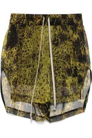 Rick Owens Abstract-print shorts