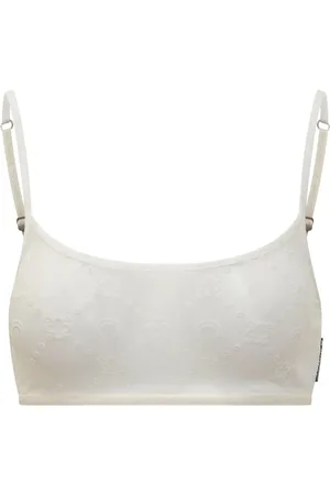 Marine Serre Patterned-jacquard bra