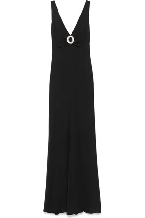 NISSA Bow-detailed maxi dress