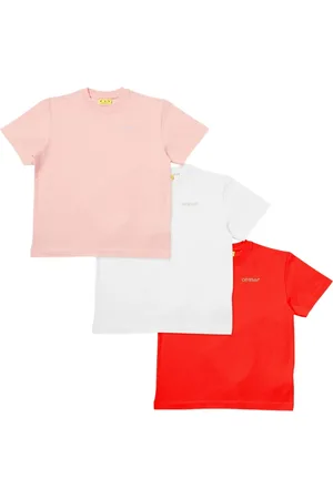 OFF-WHITE Logo-embroidered T-shirt (pack of three)