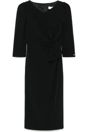 NISSA Bow-detail midi dress