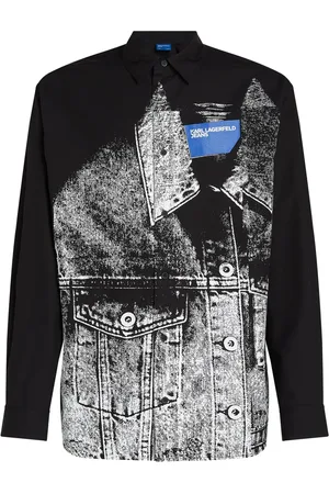 Karl Lagerfeld Trompe-l’oeil cotton shirt