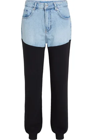 Karl Lagerfeld Panelled organic cotton trousers