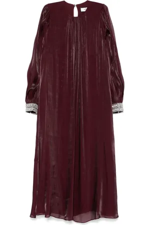 NISSA Bead-embellished midi dress