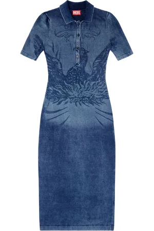 Diesel M-Fenny denim button-up dress