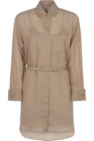Max Mara Striped belted shirt dress