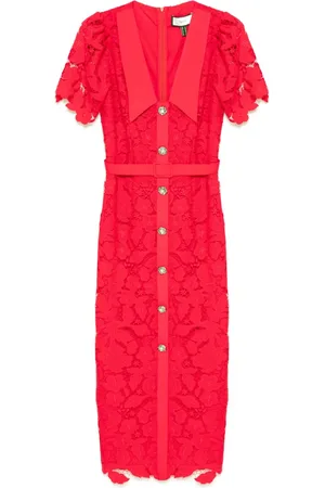 NISSA Lace midi dress
