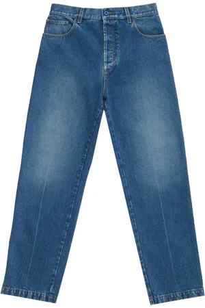 MARCELO BURLON Dark-wash straight-leg jeans