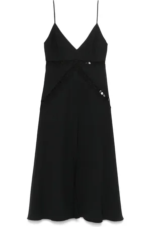 NISSA Embroidered midi dress