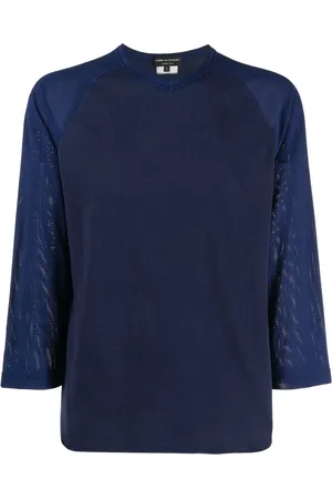 Comme des Garçons 1990s mesh sleeves T-shirt