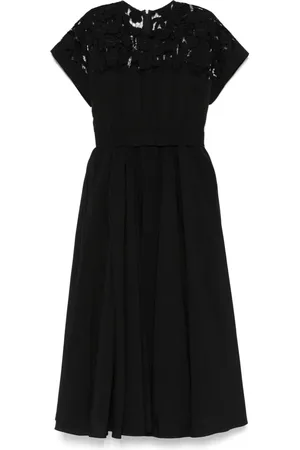 NISSA Lace-detailed midi dress