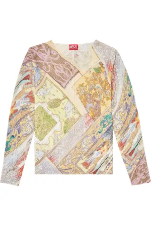 Diesel K-Renton printed long-sleeve top
