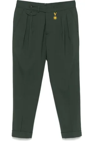 Manuel Ritz Logo-appliqué trousers