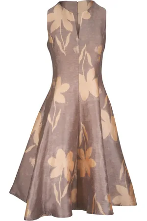 SARA ROKA Floral-print midi dress