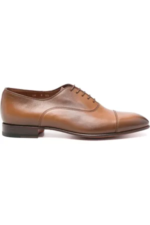 santoni Leather Oxford shoes