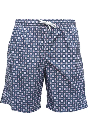 FEDELI Graphic-print swim shorts