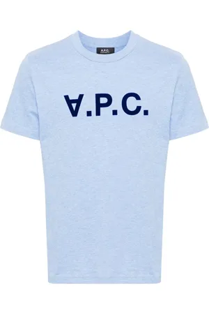 A.P.C. Flocked-logo cotton T-shirt