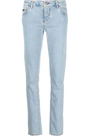 Philipp Plein Light-wash slim-cut jeans