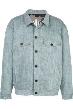 HACULLA Acid wash reversible denim jacket