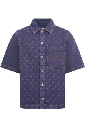 Marine Serre Monogram denim shirt