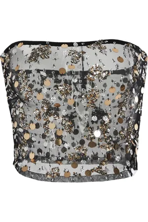 Retrofete Venus semi-sheered top