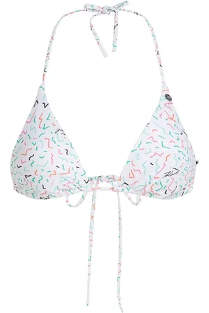 Karl Lagerfeld Geometric-print triangle bikini top