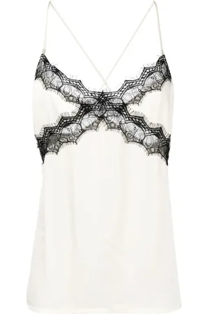 Karl Lagerfeld Lace-trimmed camisole top