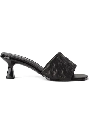 Karl Lagerfeld Monogram 50mm leather sandals